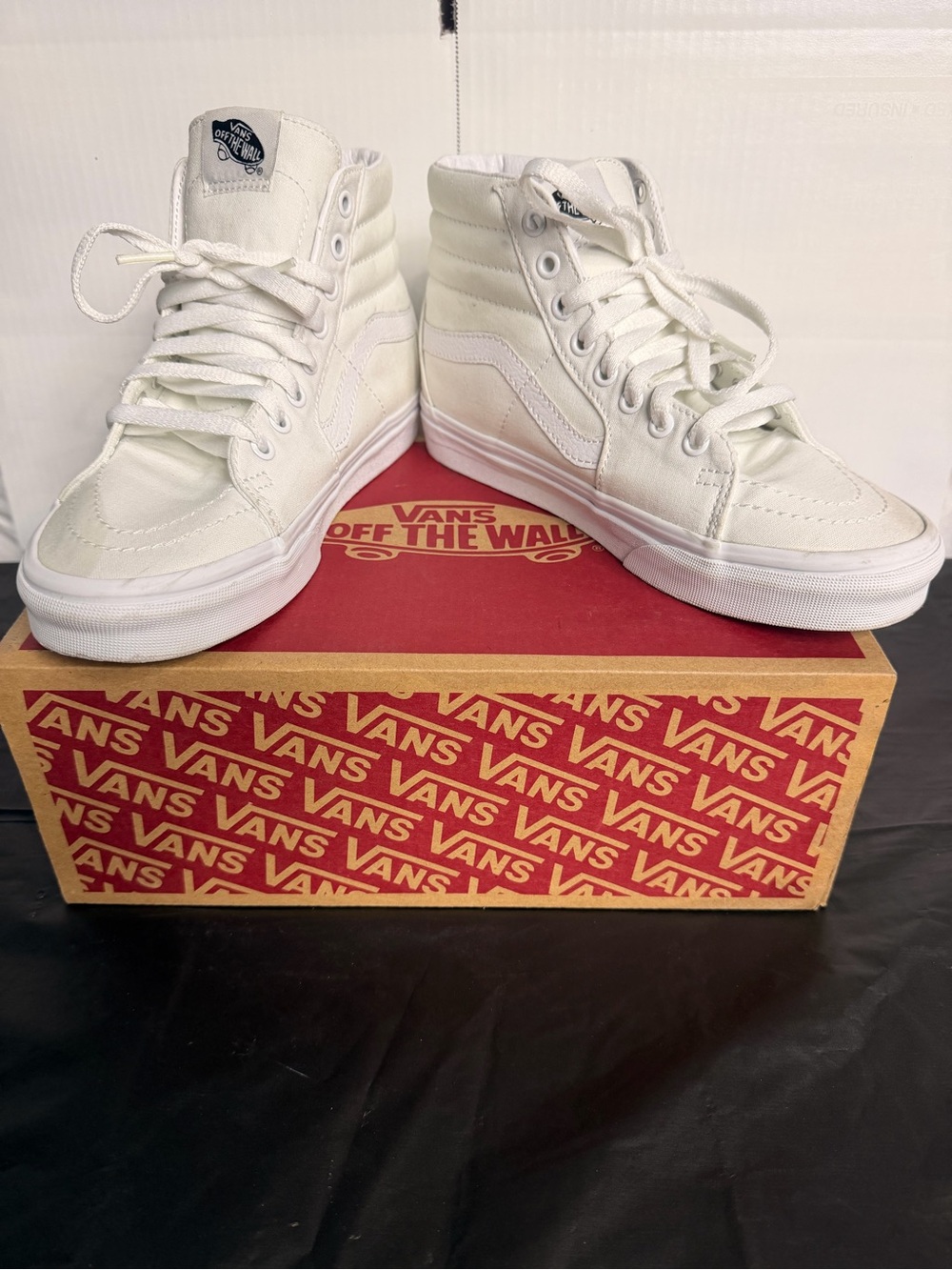 Vans White High-Top Canvas Sneakers - Women's